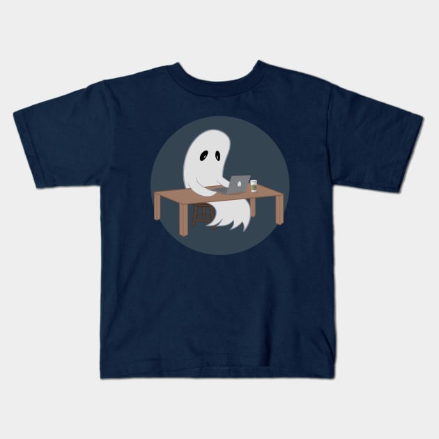 Ghost Writer Kids T-Shirt by Aideyn